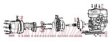 (image for) Banjo 12155 Adapter Shaft 6HP Engines/Bearing Pedestal - 3" Poly Wet Seal Pumps