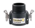 (image for) Banjo 201B 2" Female Coupler - 2" Extended Male Thread Poly Cam Lever Coupling
