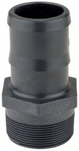 (image for) Banjo HB025 1/4" Male Thread x 1/4" Hose Barb (Poly Straight Hose Barb)