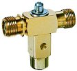 (image for) Spraying Systems B23830-1/4F 1/4" Female BPT Double-Outlet Brass Rollover