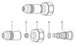 (image for) Spraying Systems CP1325-SS Stainless Steel TeeJet Nozzle Caps
