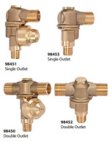 (image for) Spraying Systems 98450-10 Special Double-Outlet Brass Rollover w/ CV