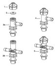 (image for) Spraying Systems 22251-311-750-NYB Single Hose Shank Body for QJ300-NYB