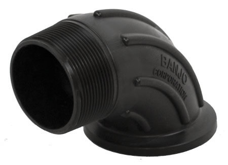 (image for) Banjo M220MPTSWP90 2" Full Port Flange x Male NPT Thread Sweep
