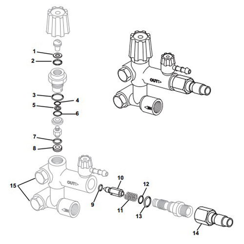 (image for) Hypro 3210-0080 Valve Seat for 3390-0104/2B Unloader Assembly