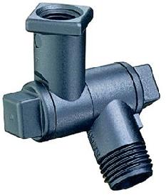 (image for) Spraying Systems 8600-1/4T-NYB 1/4" TeeJet Single Swivel Nozzle Body